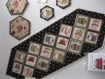 Fantasia is new from Quilting Treasures. Our sample is the free download on their website and we have kits available for this striking combination of black, white, grey and lime green.