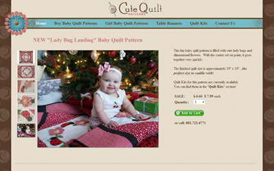 Website Design for Cute Quilt Patterns