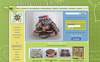 Website Design for New Hampshire Quilters' Emporium