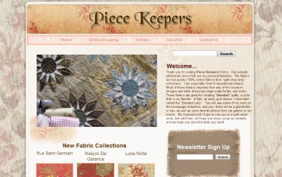 Website Design for Piece Keepers Online