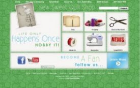 Website Design for Sew Sweet Quilt Shop