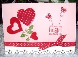 Valentines Polka Dot Card