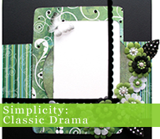 Simplicity - Black & White Embelllishment