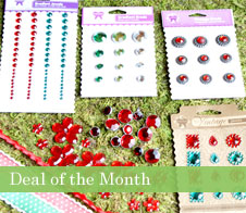 Vintage Poppies &  Vintage Brads scapbook embellishment