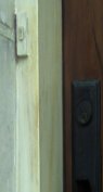 marblized door casing close up