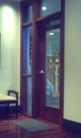 Commercial cherry wood interior door