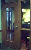 Blond Denist's door