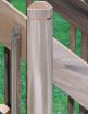 closeup of south deck railing
