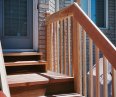 Closeup of northdeck stairs and inside railing