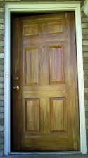 Woodgrained Single Metal Entrance Door