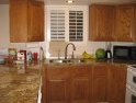 Old oak sink cabinets before refinished