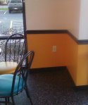 Finished yellow corner wall