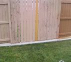Original color of fence before it was restained