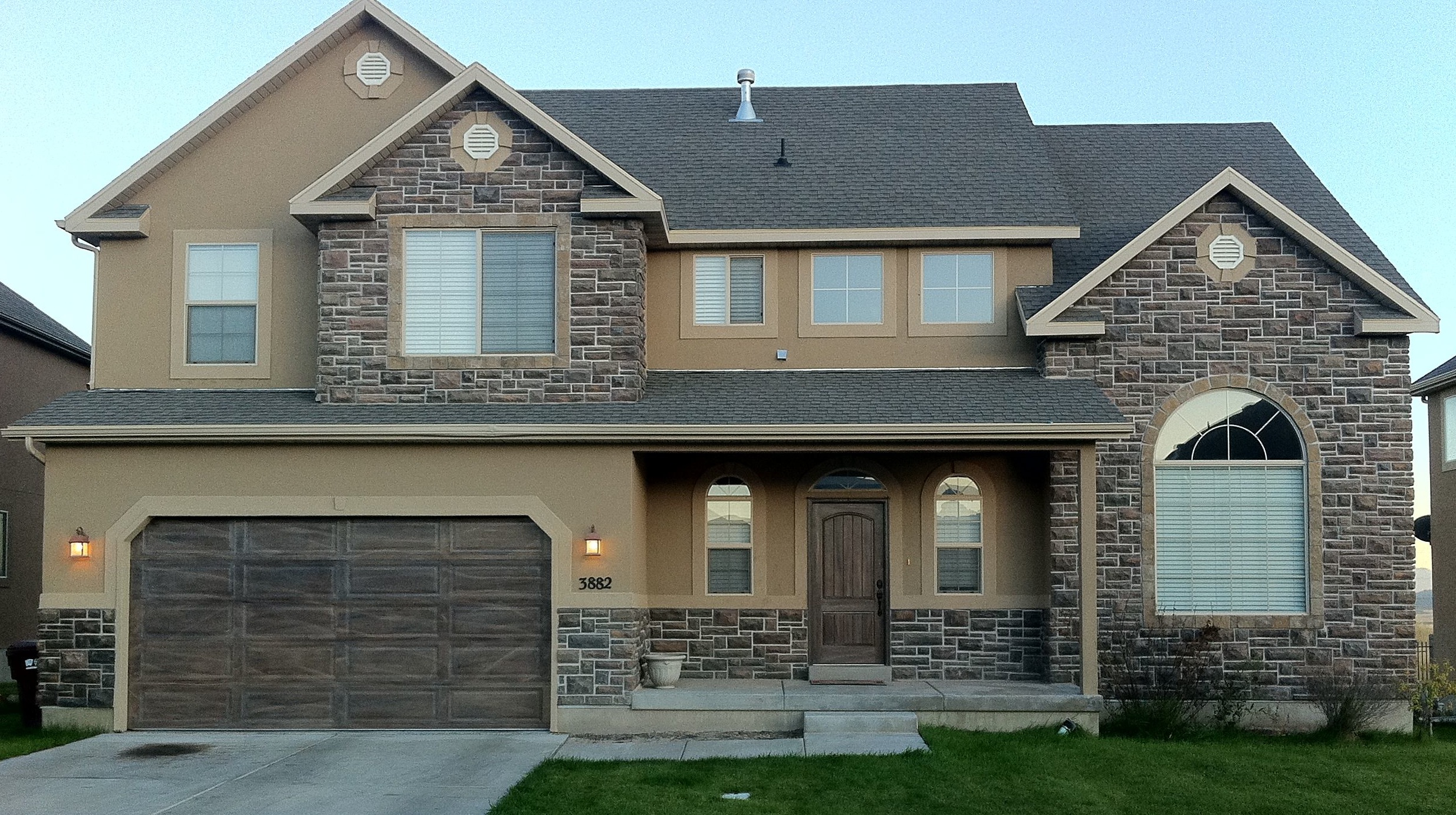 Trim for garage windows the top home design
