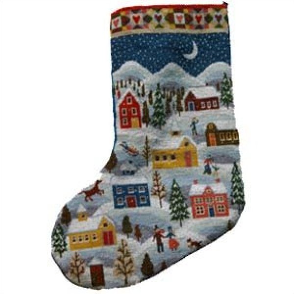 Christmas Stocking Needlepoint Kit Winter Shaker