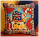 Sahara Camel needlepoint pillow kit