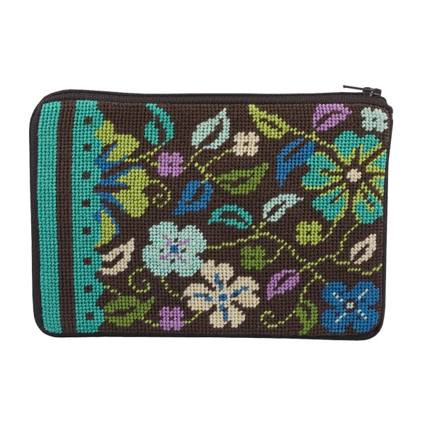 Stitch & Zip Cosmetic Purse - Pretty Posies