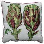 Artichoke needlepoint pillow kit by fine cell needlework
