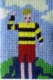 needlepoint kits for kids boy with head in clouds