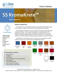 SS KromaKrete Concrete color system overview