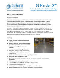 SS Harden X Concrete Hardener Product Data Sheet