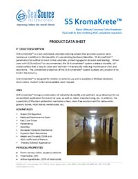 SS KromaKrete Concrete color system  Product Data Sheet