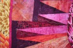 Quilting Detail on Bright Quilt