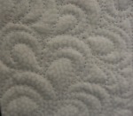 Background Quilting Detail on White