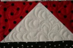 Background Quilting on Flying Geese