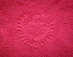 Heirloom Quilting on Red Radiance Detail