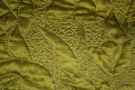 Heirloom Background Quilting on Silk Radiance