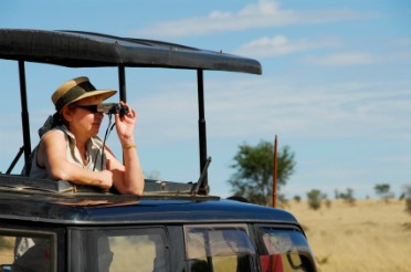 Sght Seeing with Binoculars, Eyeshields make it more comfortable