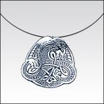 Winged Dragon Pendant , Celtic Jewelry 