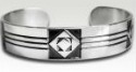 Fine Sterling Silver Quilter's Jewelry, Twelve Triangles Bracelet
