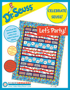 Suess Let's Party Quilt Instructions