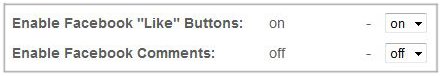Control Facebook features on your website.