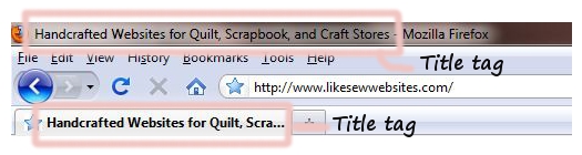 See title tags on the web browser.