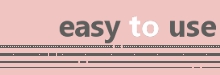 My website is easy-to-use.