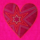 Sarah Vedeler, machine embroidery, Hearts quilt, silk quilt
