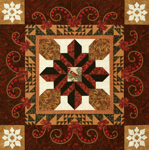 Lone Robin Block of the Month, mystery quilt, Helene Knott