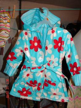 Molli Frey's daughter's raincoat