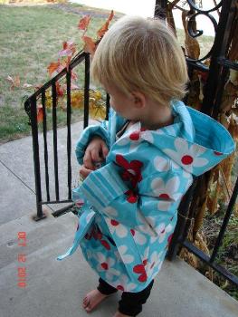 Molli Frey's daughter's raincoat