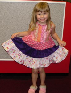 Vickie Wehner's daughter's dress