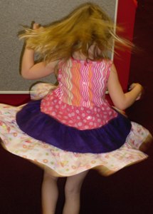 Vickie Wehner's daughter's dress