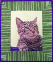 Thread painting of my cat, Frankie 2012