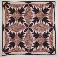 Julie Holbrook's second quilt "Pine Burr" 1992