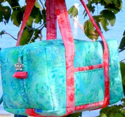 Aqua Duffle Bag Kit - Online Fabric and Sewing Store