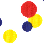 Primary Colored Circle Print Fabric