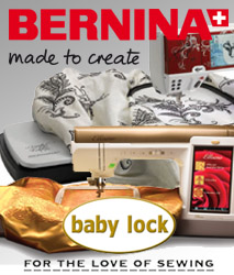 Ashville Cotton Co. is proud to offer a full selection of Bernina home sewing machines, along with machines from Baby Lock.