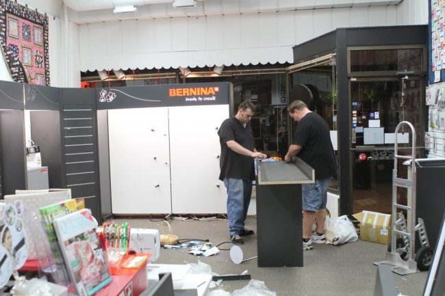 Working on the Remodel Display Case